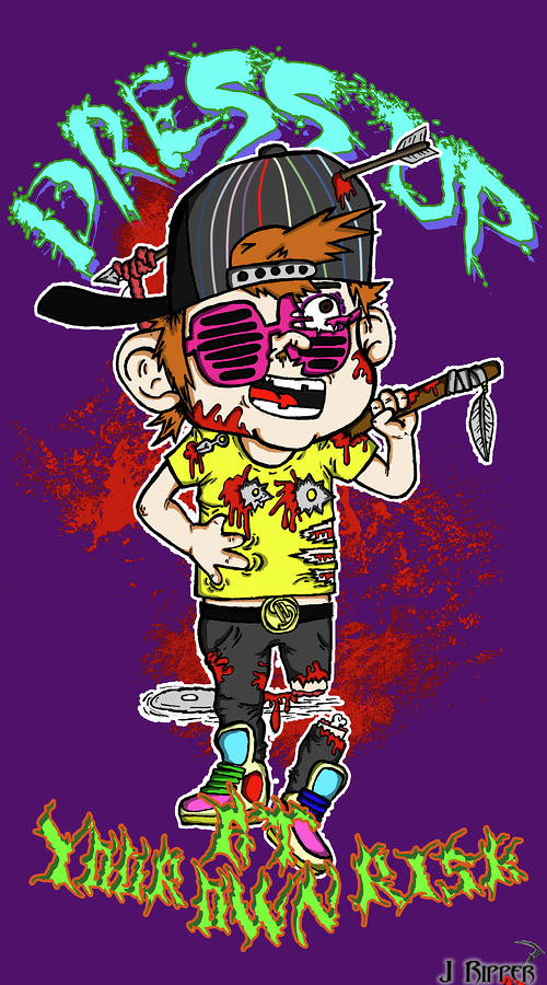 Jejemon Drawing - Dress Up at Your Own Risk by Jogim Decilos