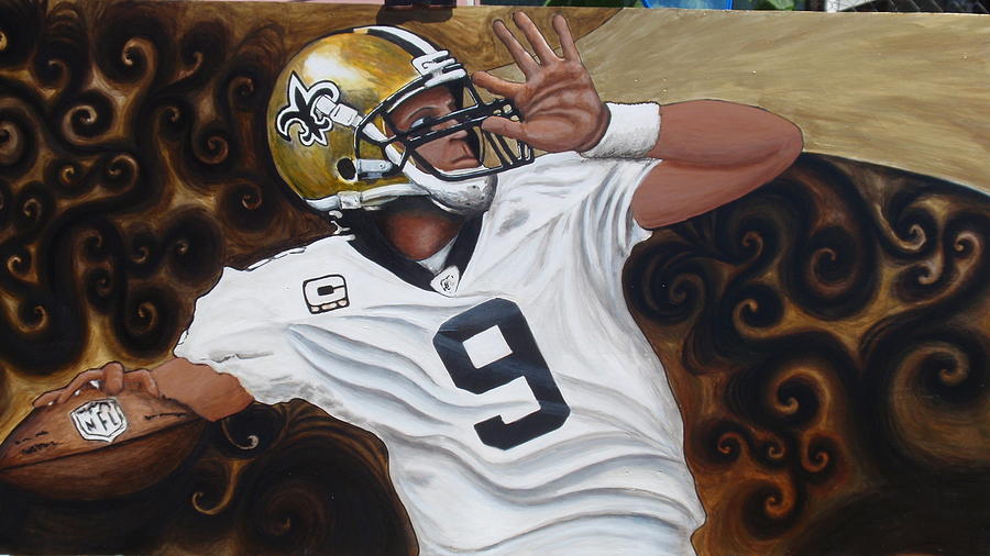 Drew Brees Painting - Drew Brees by Billy Cousins