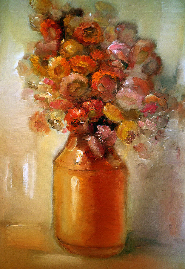 Dried Flowers Painting by Vesa Valova - Fine Art America