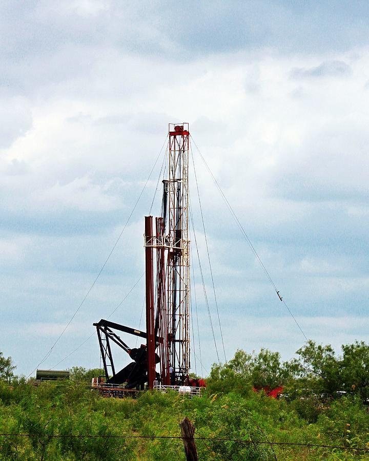 Texas Photograph - Drilling Rig Eagle Ford Shale by Monica Wheelus