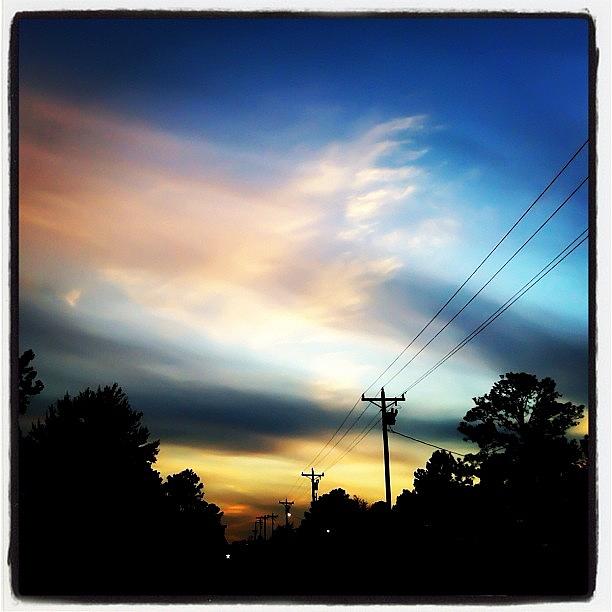 Landscape Photograph - Drive-by Sunset 2 by SpYdR B