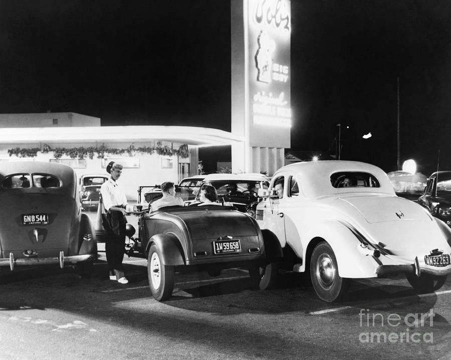 Drive-in Restaurant Photograph by Photo Researchers