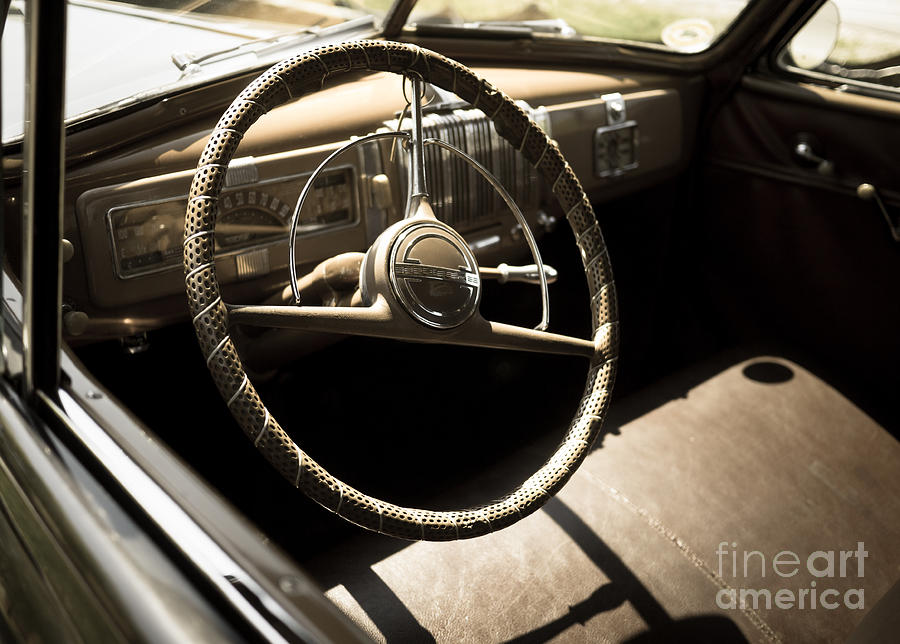 Transportation Photograph - Drivers Seat by Edward Fielding