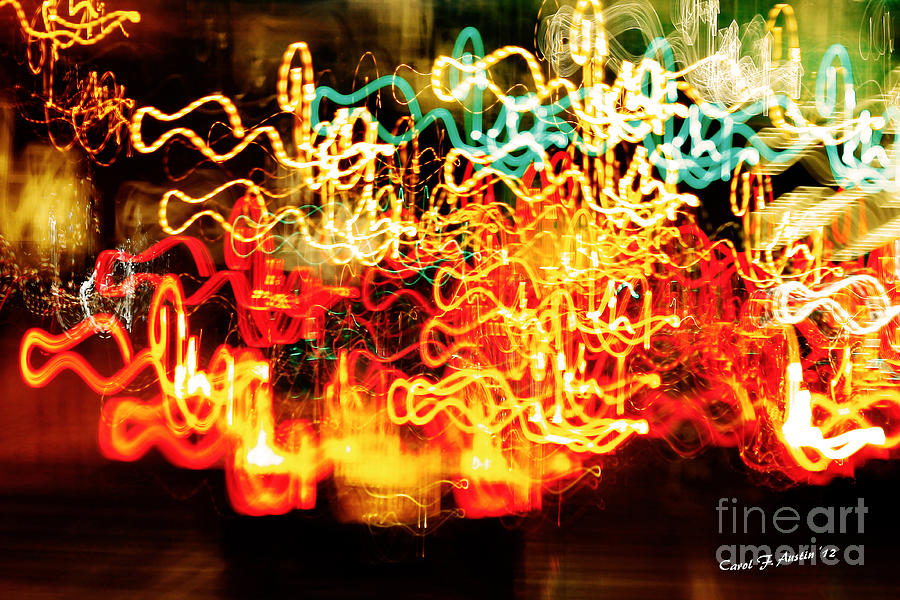 Painting with Light  Home for the Holidays Photograph by Carol F Austin