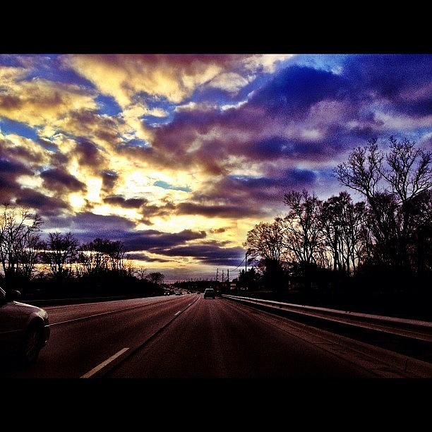 Nature Photograph - #driving #iphone4s #iphoneography by Meeshi Sense