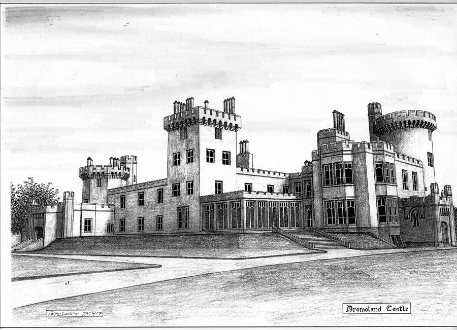 Dromoland Castle Drawing by Pat Conroy - Fine Art America