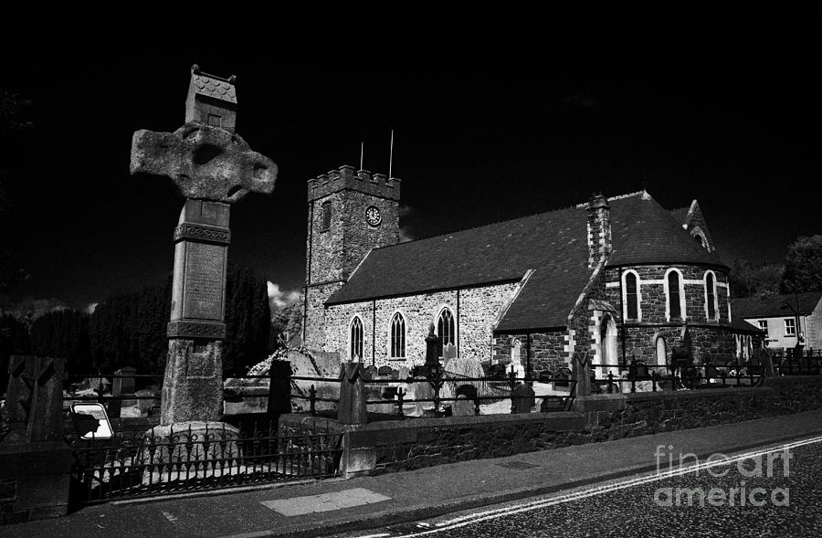 Dromore Photograph - Dromore High Cross And Cathedral County Down Northern Ireland by Joe Fox