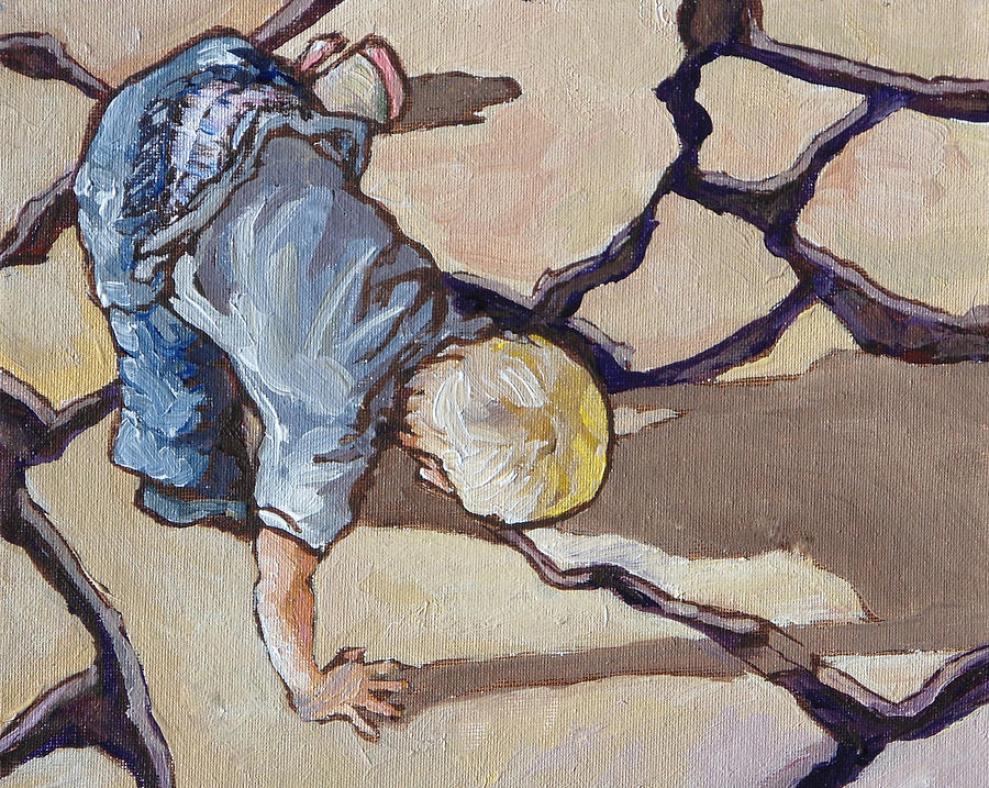Dropped Sippy Cup Painting by Sandy Tracey
