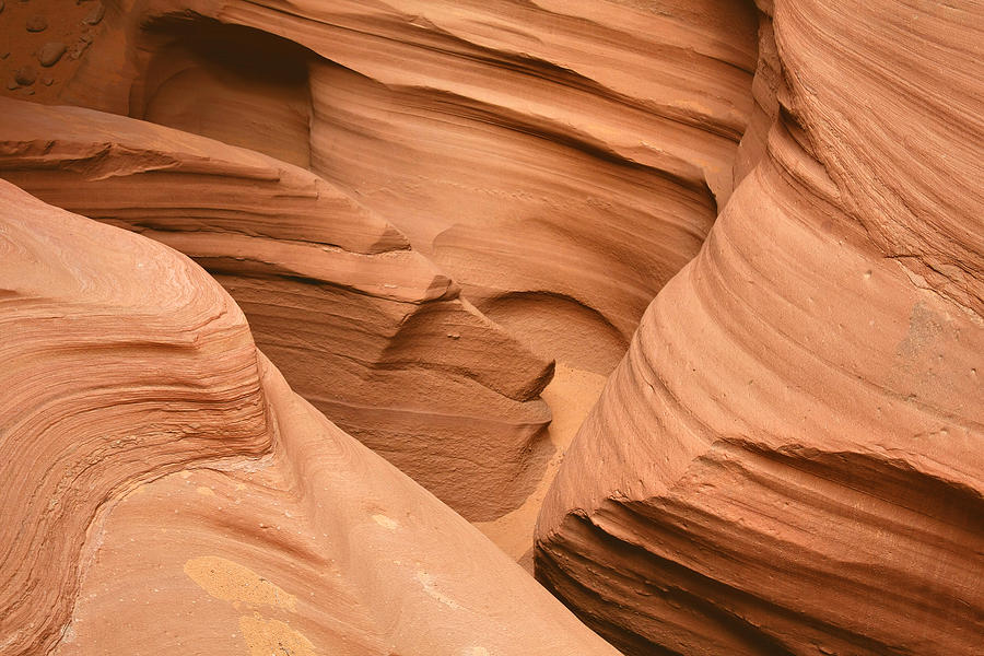 Drowning in the sand - Antelope Canyon AZ Photograph by Alexandra Till