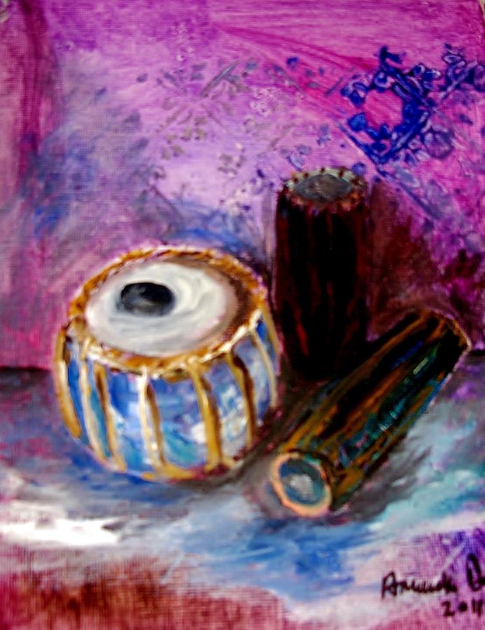 Drums 4 Painting by Amanda Dinan
