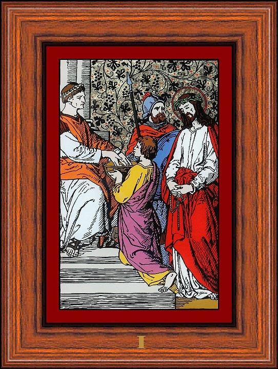 Drumul Crucii - Stations Of The Cross  Painting by Buclea Cristian Petru