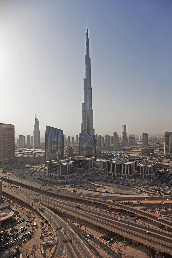 Dubais Skyline With Burj Al Khalifa Tower Photograph by Buena Vista Images