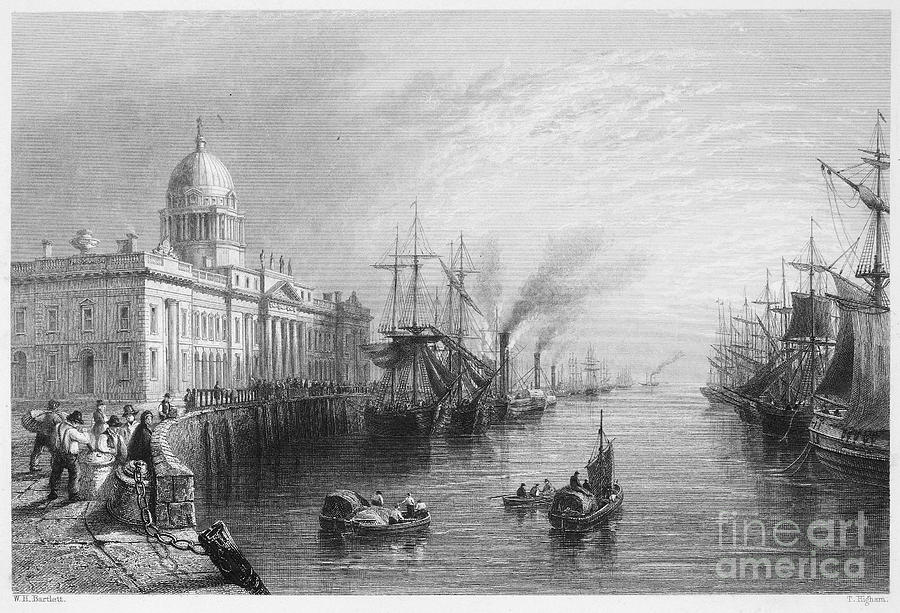 Dublin: Custom House, 1840 Photograph by Granger