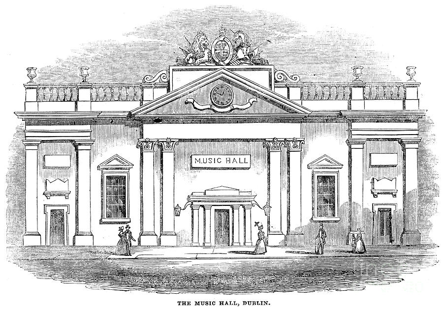 Dublin: Music Hall, 1844 Photograph by Granger