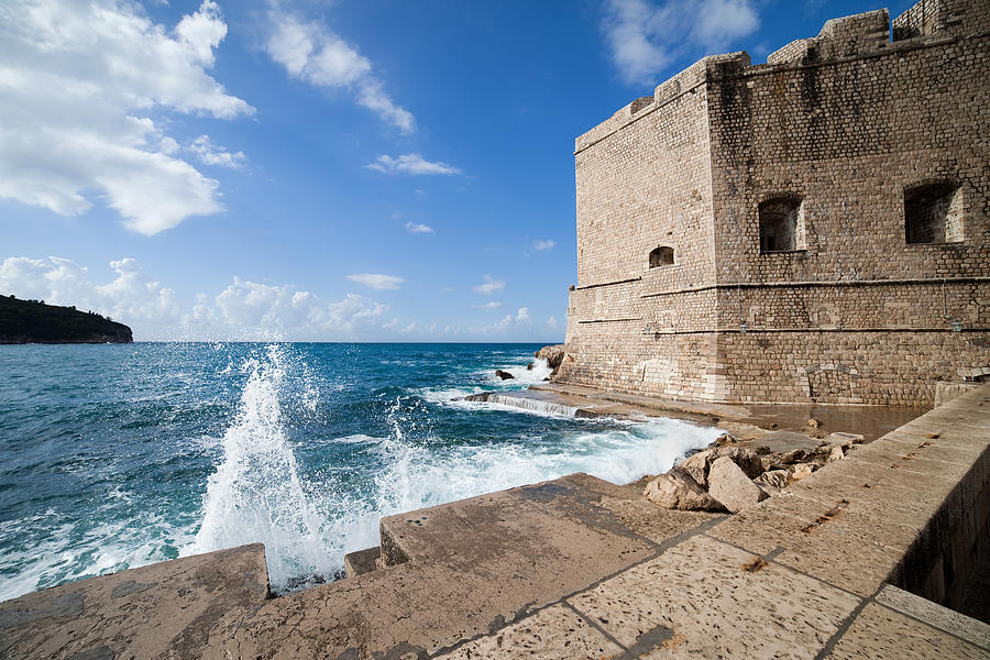 Dubrovnik Fortification and Pier Photograph by Artur Bogacki