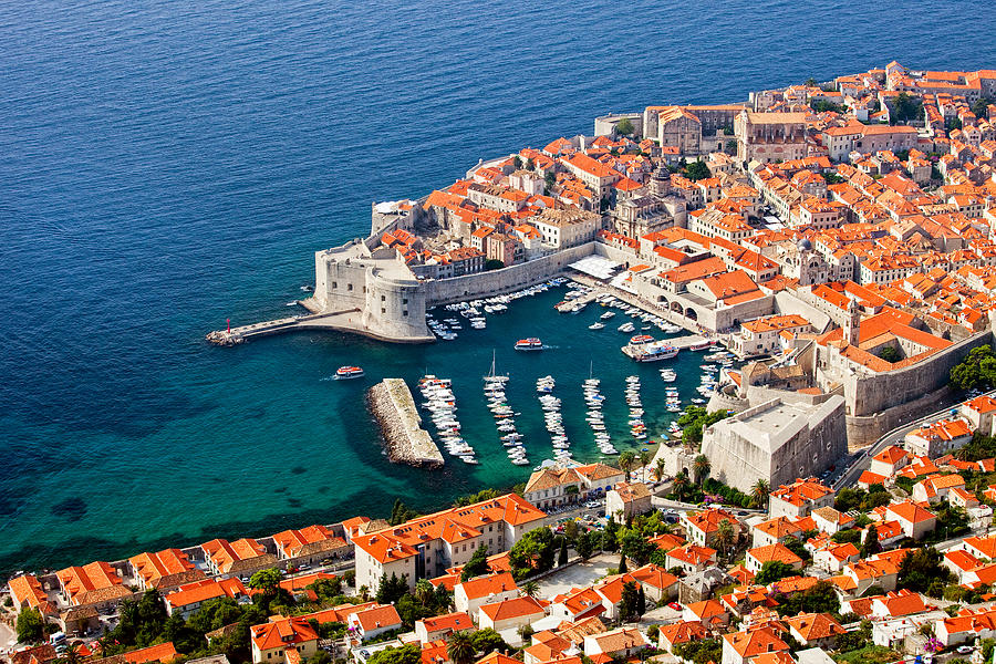 Dubrovnik Old City Aerial View Photograph by Artur Bogacki