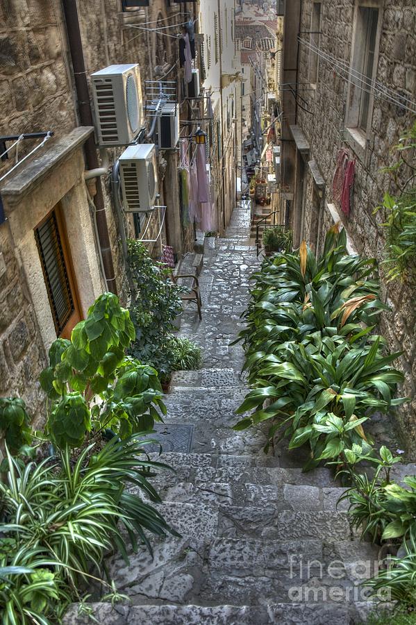 Dubrovnik Stairway Photograph by Crystal Nederman