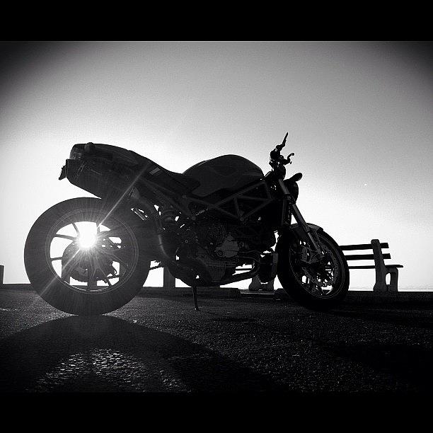 Motorcycle Photograph - Ducati Monster #all_shots #motorbikes by Matthew Vasilescu