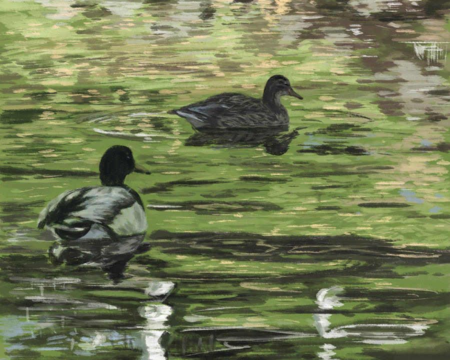 Ducks Mixed Media by Blooming Flowers - Fine Art America