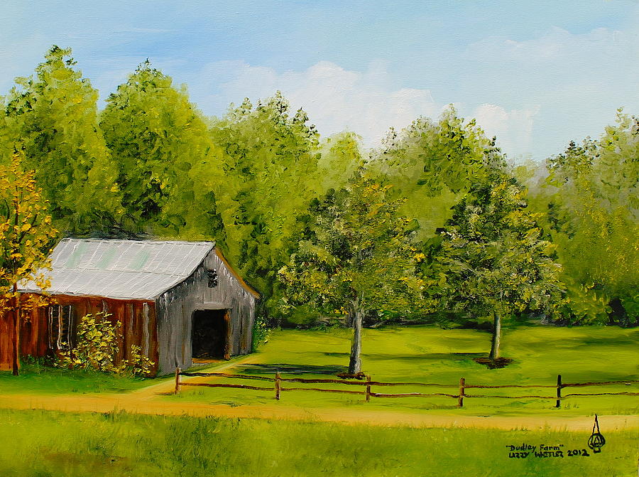 Dudley Farms Painting by Larry Whitler