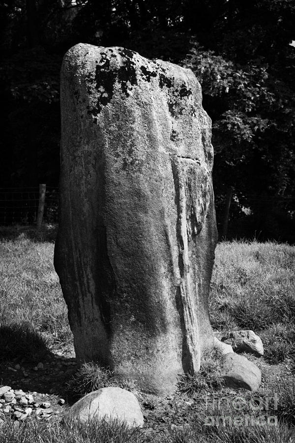 Standing Photograph - Dungiven Standing Stone County Derry Londonderry Northern Irelan by Joe Fox