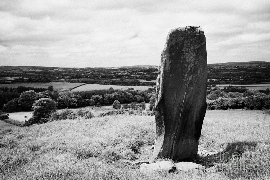 Standing Photograph - Dungiven Standing Stone County Derry Londonderry Northern Ireland by Joe Fox