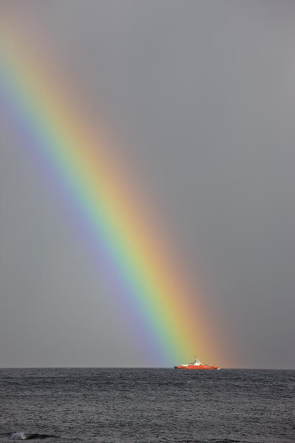 Holiday Photograph - Dunoon, Argyll, Scotland Rainbow by John Short