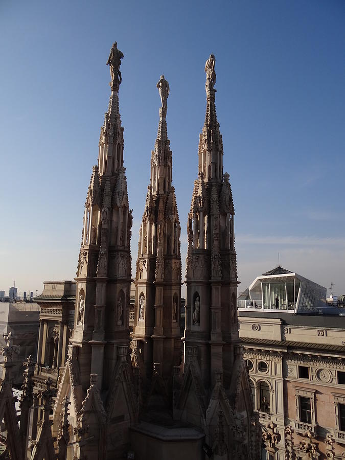 Duomo di Milano Spires Photograph by Keith Stokes