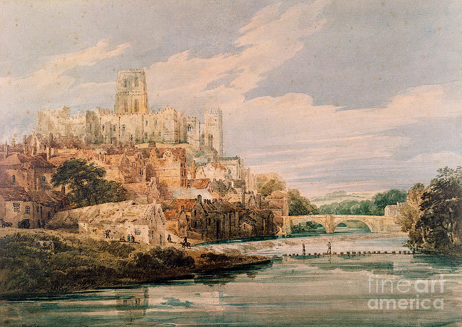 Durham Castle and Cathedral by Thomas Girtin Painting by Thomas Girtin