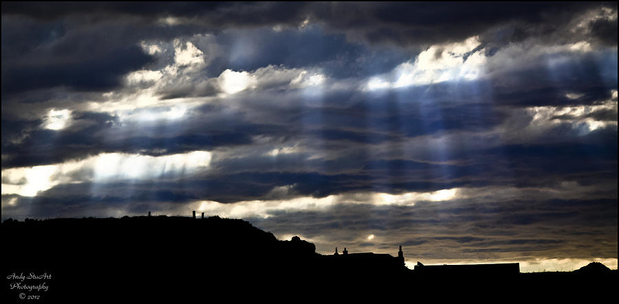 Durness Photograph - Durness - Crepuscular Rays by Andy Stuart