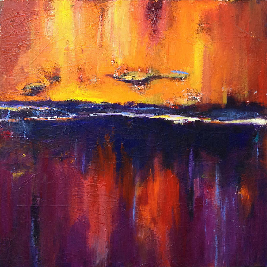 Dusk Painting by Christy Vonderlack - Fine Art America