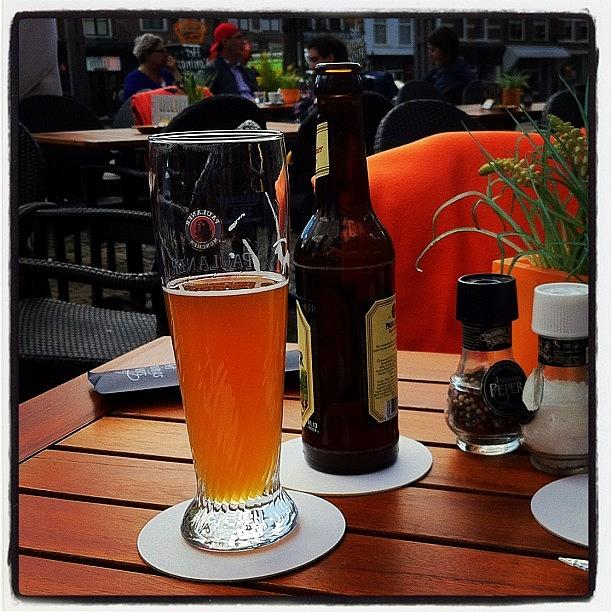 Beer Photograph - #dutch #beer #outdoordining by Angela Breeden