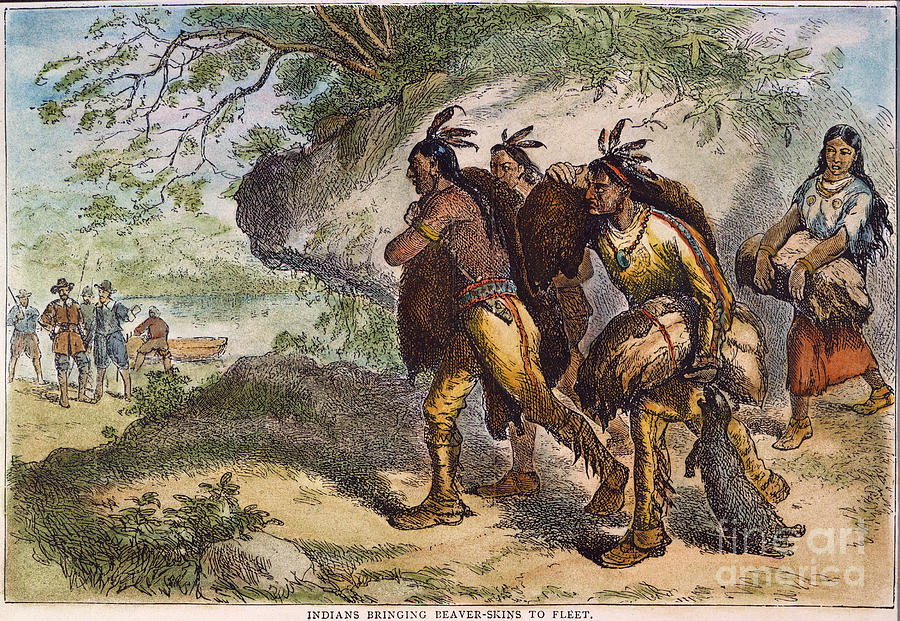 DUTCH FUR TRADERS, 17th C Photograph by Granger