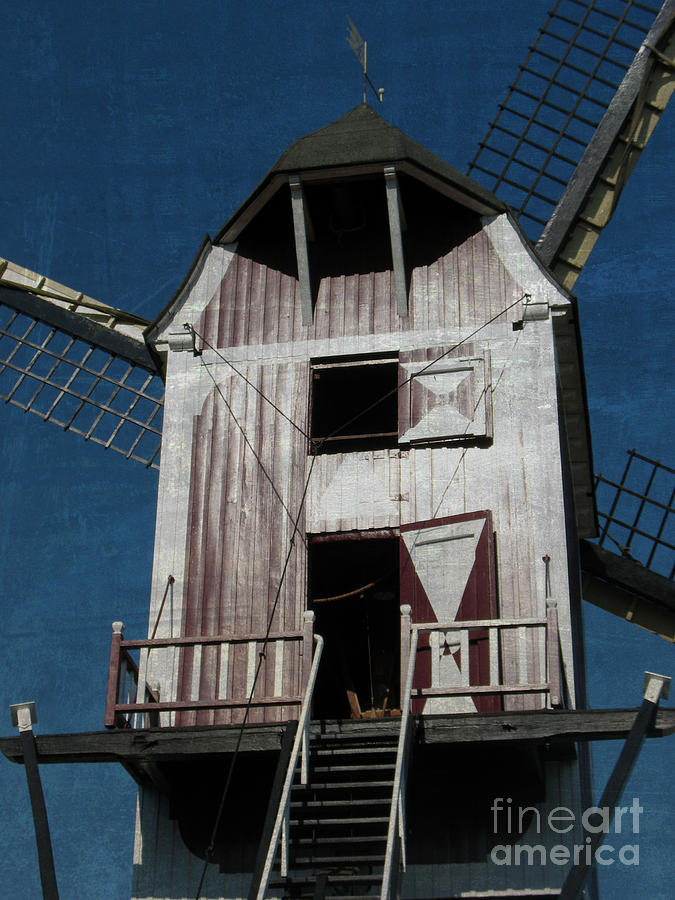 Architecture Photograph - Dutch Mill up Close by Trude Janssen