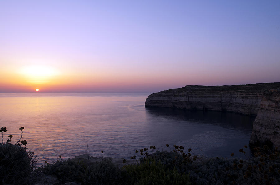 Sunset Photograph - Dwejra Cliffs by Focus  Fotos