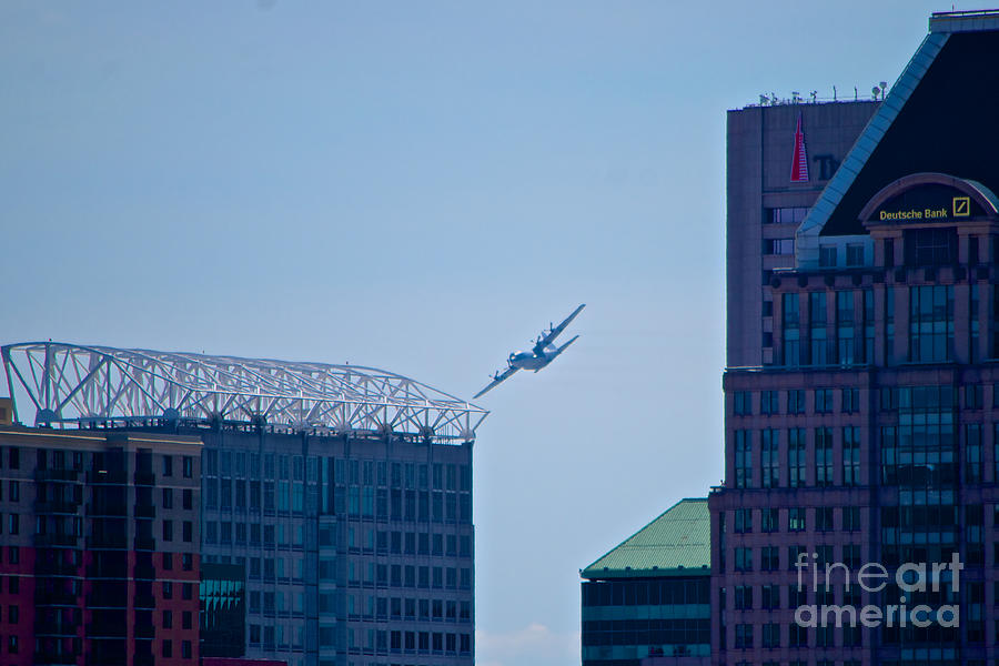 E-2C Hawkeye Over Baltimore Photograph by Mark Dodd