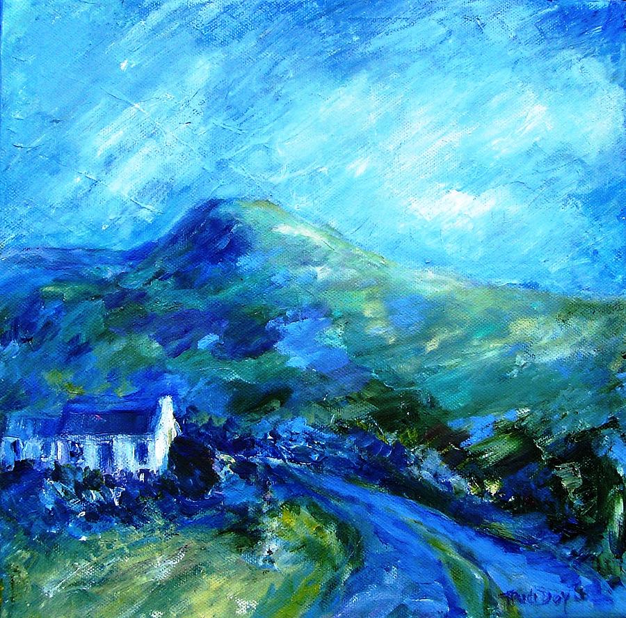 Eagle Hill Lane -Ireland  Painting by Trudi Doyle