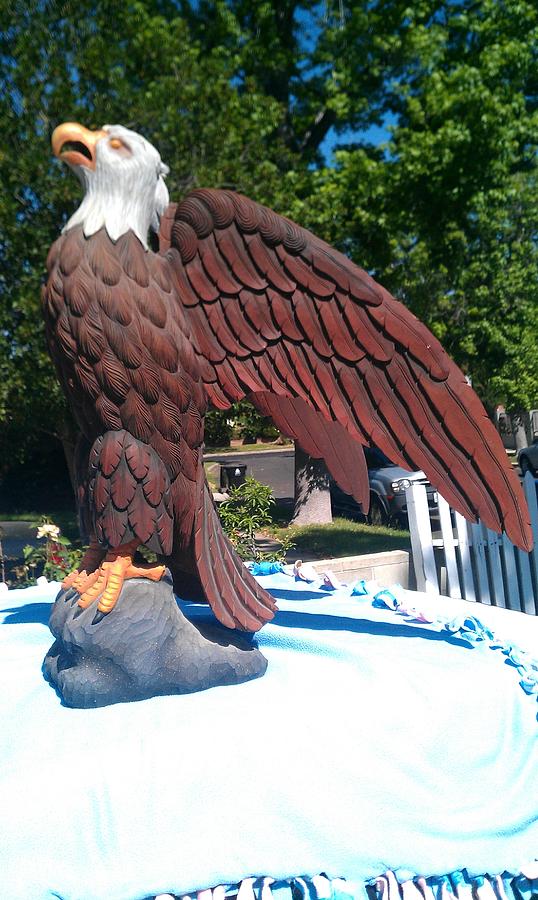 Eagle Sculpture Sculpture by Mario Rodriguez And Heng Leng - Fine Art ...