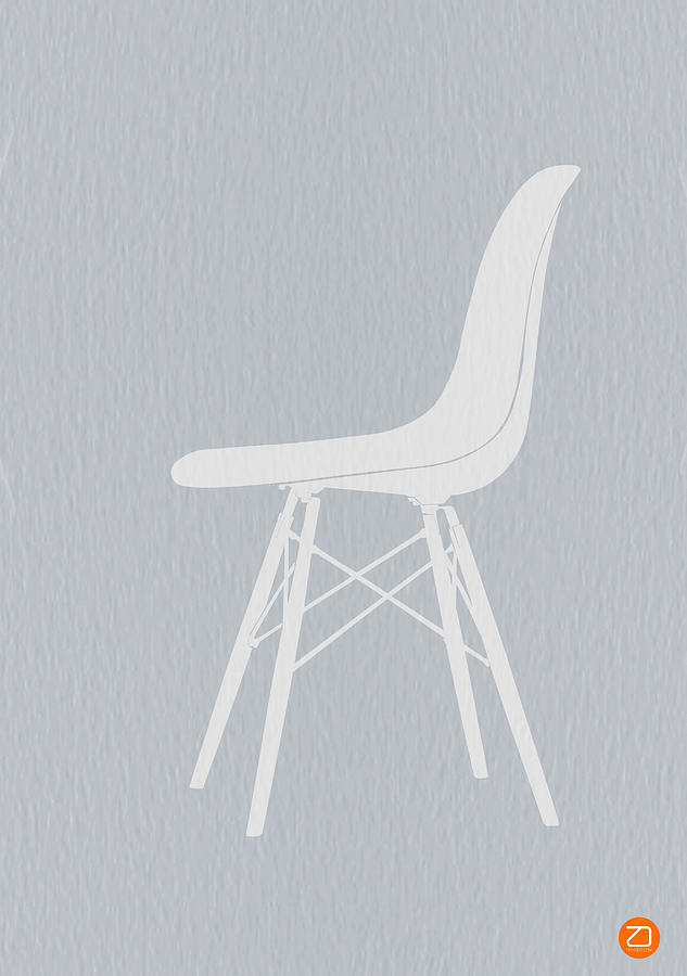 Eames Chair Photograph - Eames Fiberglass Chair by Naxart Studio Eames Chair Photograph - Eames Fiberglass Chair by Naxart Studio