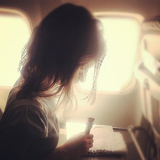 Airplane Photograph - Earlier Today: #writting In The Sky by Linandara Linandara