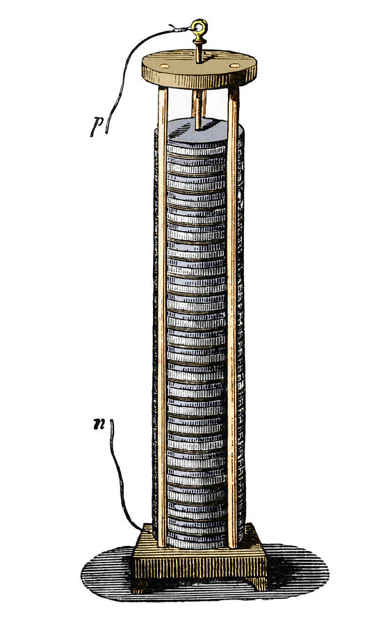 Early Electric Battery, 1850 by Science Photo Library