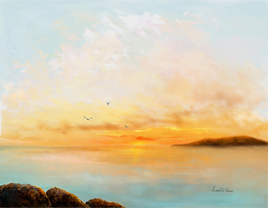 Early Morning Flight Painting by Sena Wilson