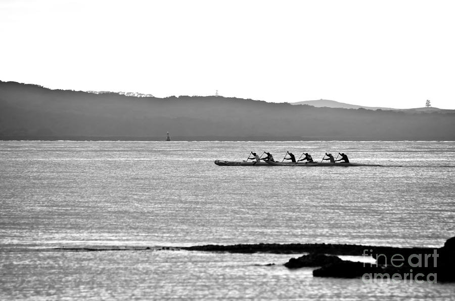 Early Morning Rowing Photograph by Yurix Sardinelly