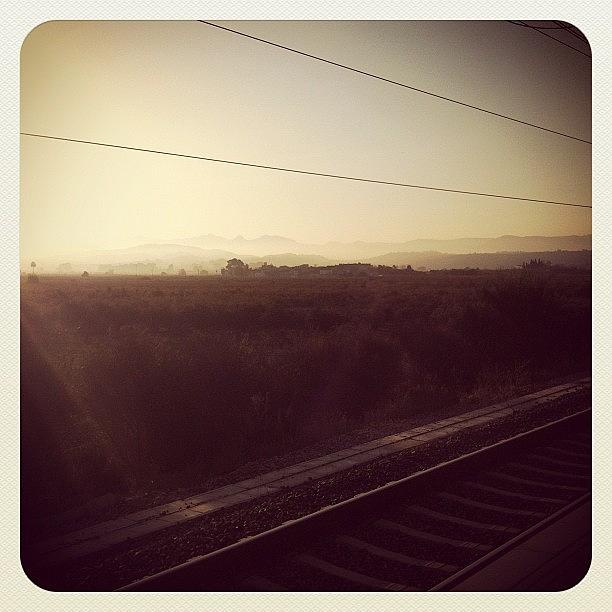 Early Morning Train Spain Photograph by Lady Tamara Of Glencoe