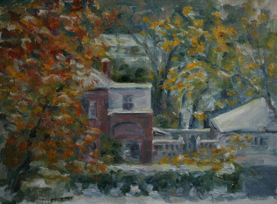 Early Snow Hartford Painting by Edward White