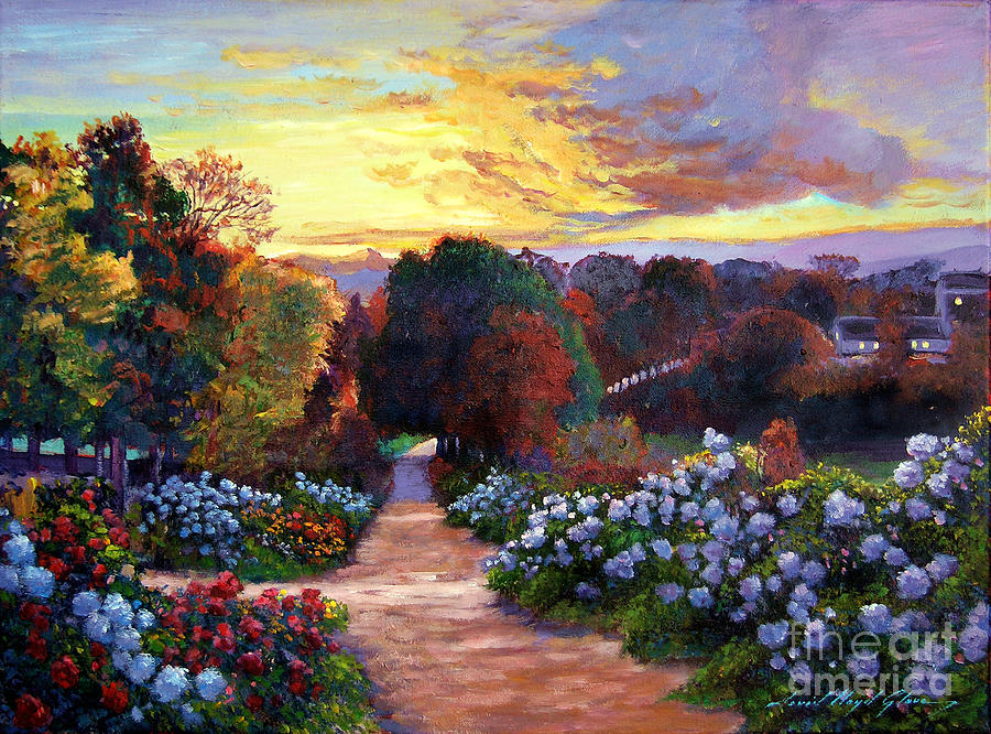 Nature Painting - Early Summer Evening by David Lloyd Glover