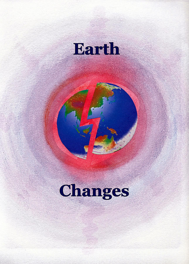 Earth Changes Painting by AHONU Aingeal Rose