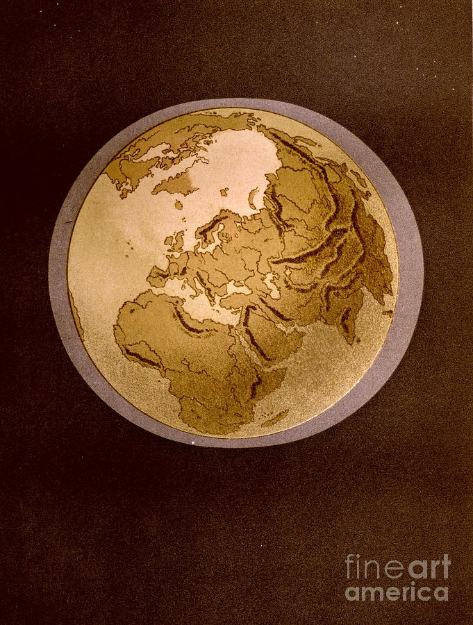 Earth from Space 1872 Photograph by Padre Art
