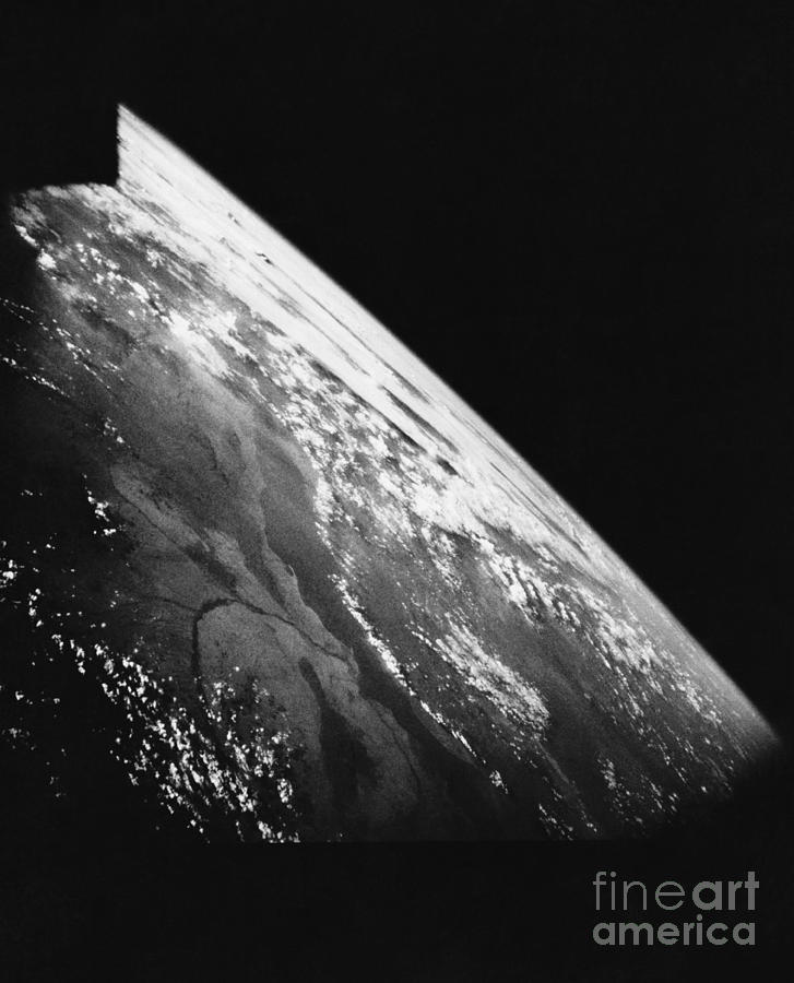 earth black and white from space