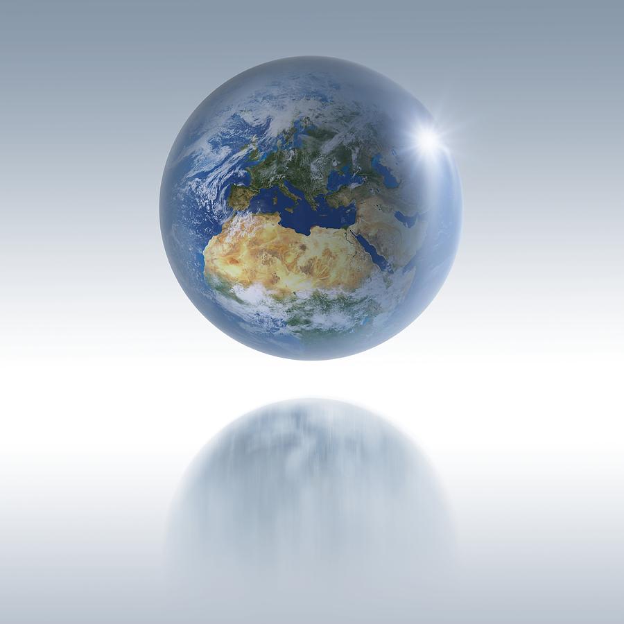 Earth Globe, Artwork Photograph by Detlev Van Ravenswaay Fine Art America